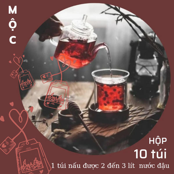 202205 Nước đậu đen xanh lòng rang mộc, cỏ ngọt, hà thủ ô Mộc Trà