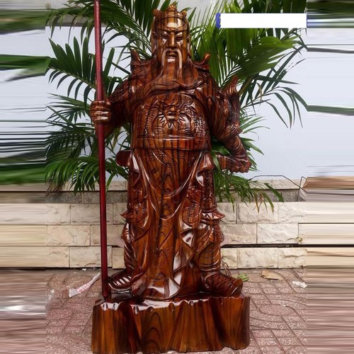 Tượng Quan Công xà cừ 1m
