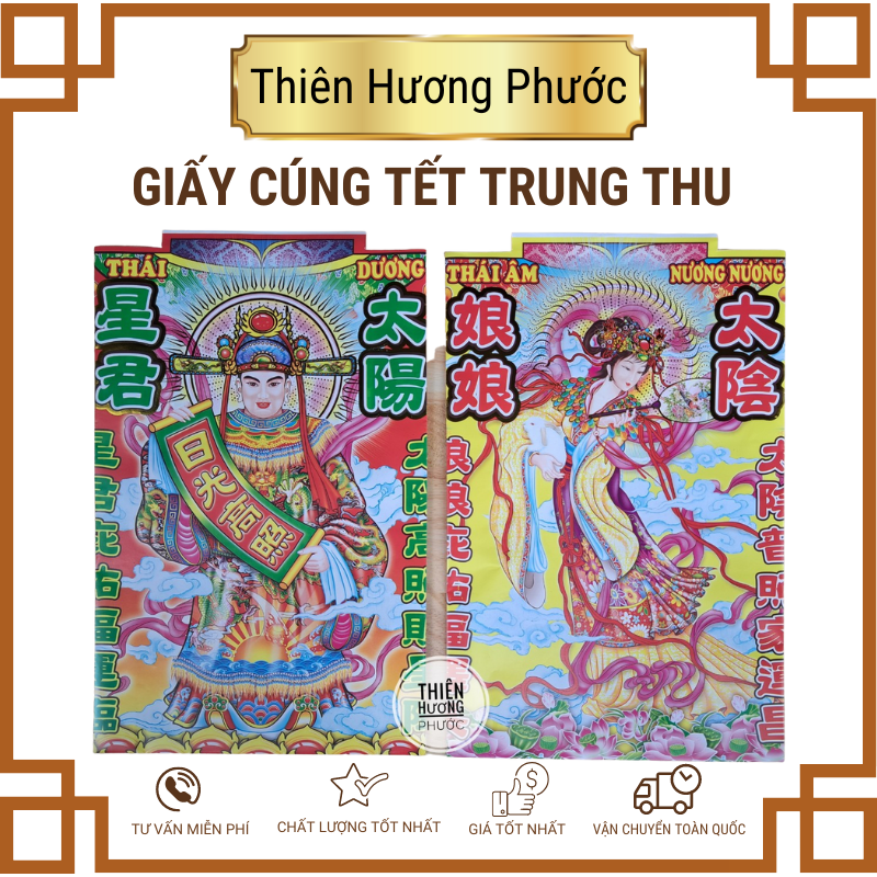 Giấy cúng rằm tháng Tám, Tết trung thu loại cao cấp [đầy đủ]