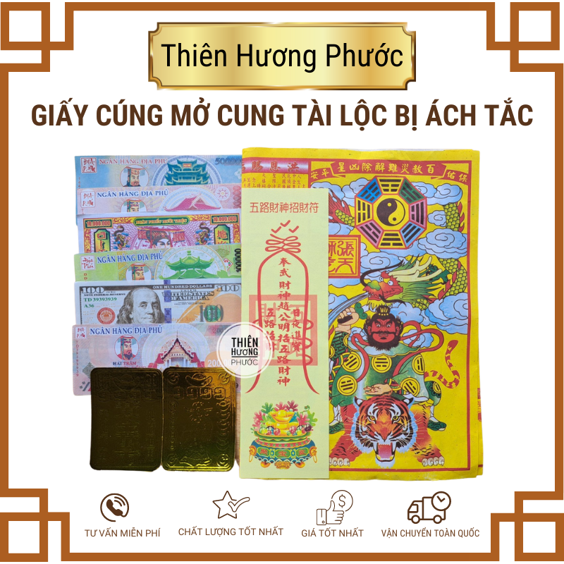 Giấy cúng mở cung tài lộc bị ách tắt