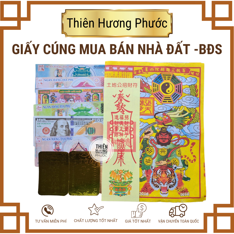 Giấy cúng mua bán nhà đất, bất động sản