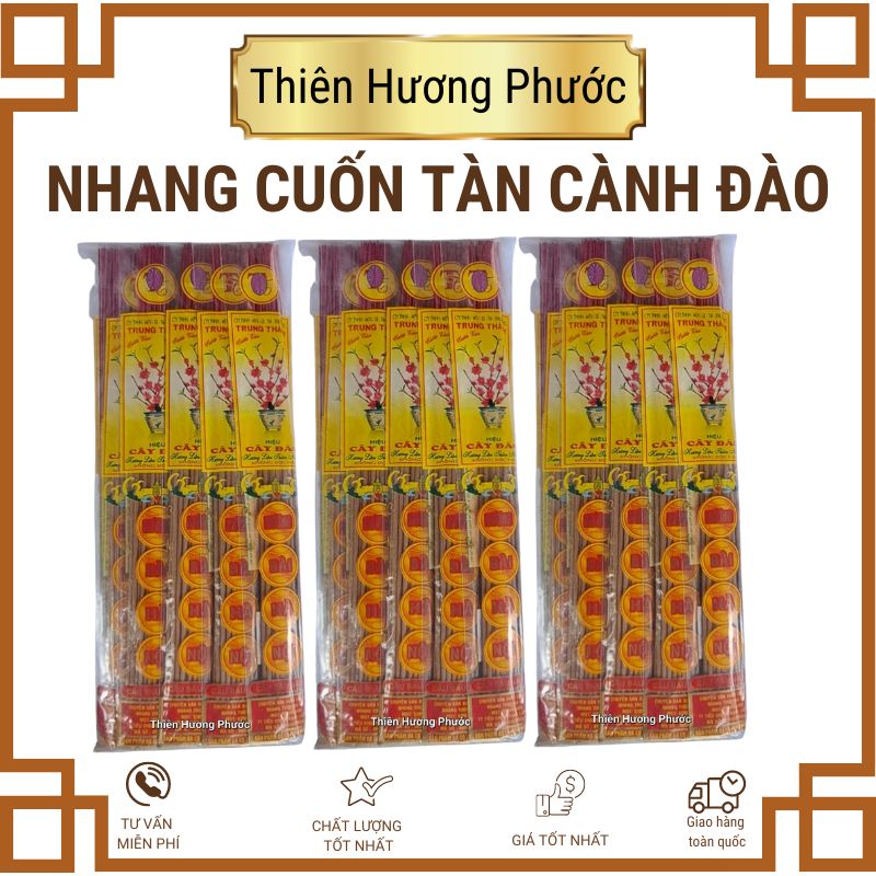 Nhang cuốn tàn Cành đào 40cm