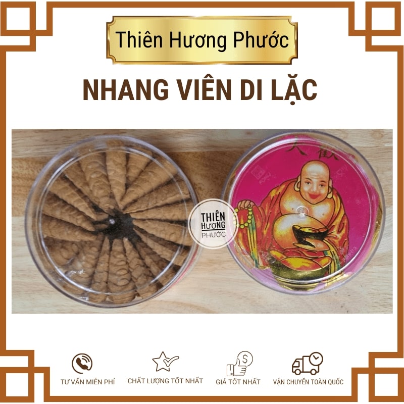 Nhang viên Di Lặc hồng 100gr