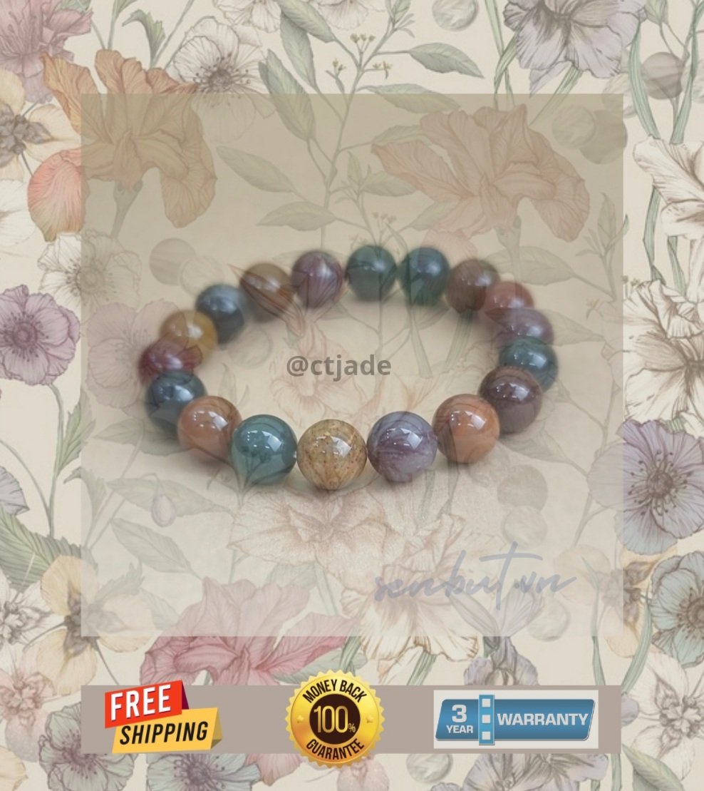 2209222 CTjade - Trang sức đá phong thủy hộ mệnh bình an, vòng chuỗi đá 100% đá thiên nhiên