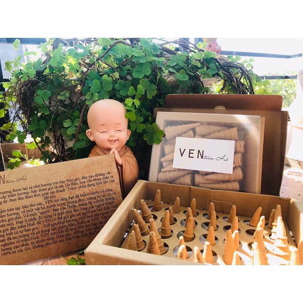 Bộ 2 hộp trầm xông Bình An - Bộ nụ trầm Huế làm quà tặng, xông nhà