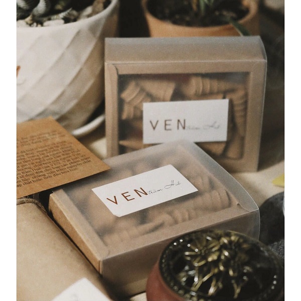 Combo quà tặng trầm Tài Lộc - Nụ trầm hương tự nhiên thu hút tài lộc, may mắn, tặng 1 lư men rạn