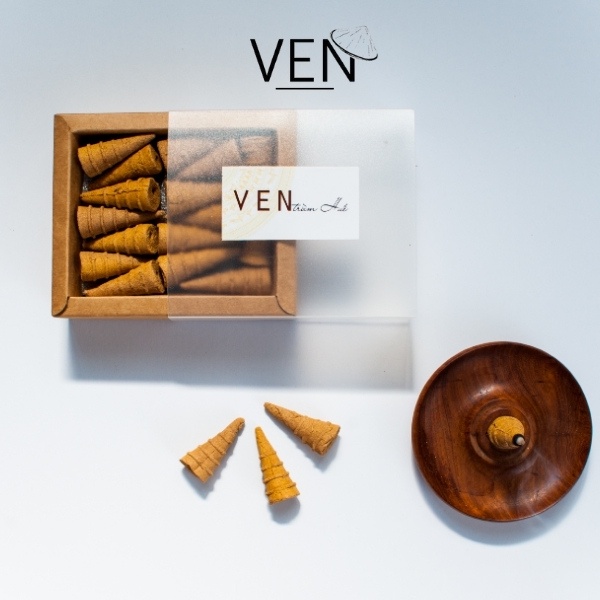 Nụ Trầm Hương Huế Ven, Xông Nhà An Yên, Mùi Thơm, Sử Dụng Cho Thác Khói [Hộp 35 Viên]