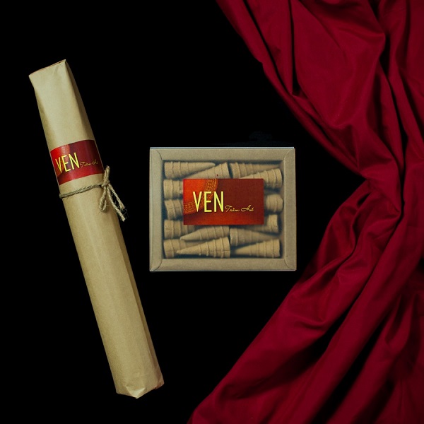 Bộ nhang trầm Huế xông nhà hương thơm nhẹ, an yên [1 hộp trầm 35 viên, 1 ốp nhang 38cm]