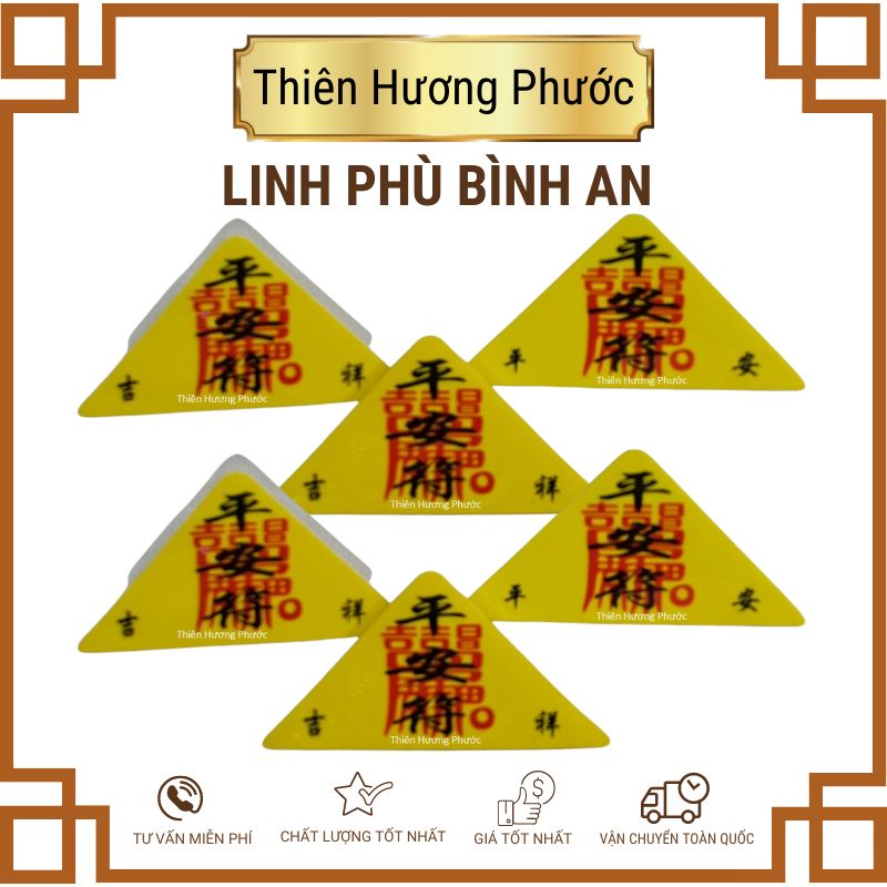 Linh phù bình an, thái tuế, Quý nhân, cầu tự, khai vận, trí tuệ, phước lành, trấn trạch  [1 lá]