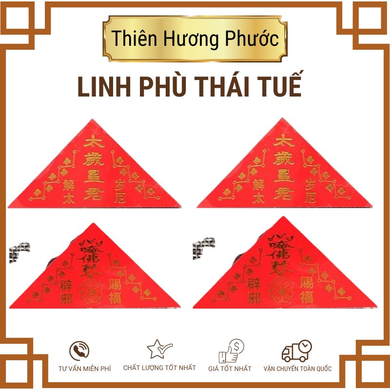 Linh phù bình an, thái tuế, Quý nhân, cầu tự, khai vận, trí tuệ, phước lành, trấn trạch  [1 lá]