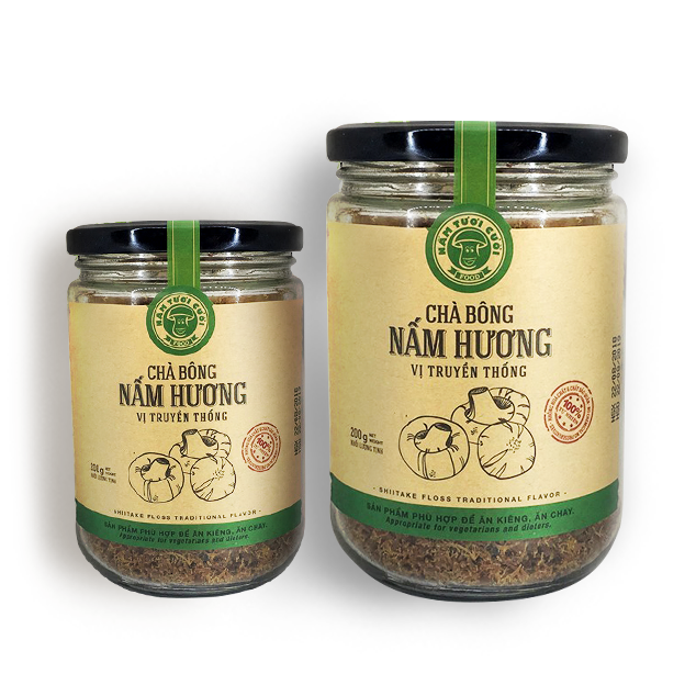 Chà bông nấm hương vị truyền thống hũ 200g