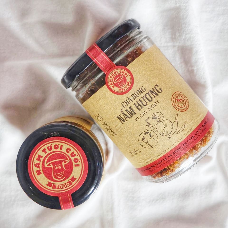 Chà bông nấm hương vị cay ngọt hũ 200g