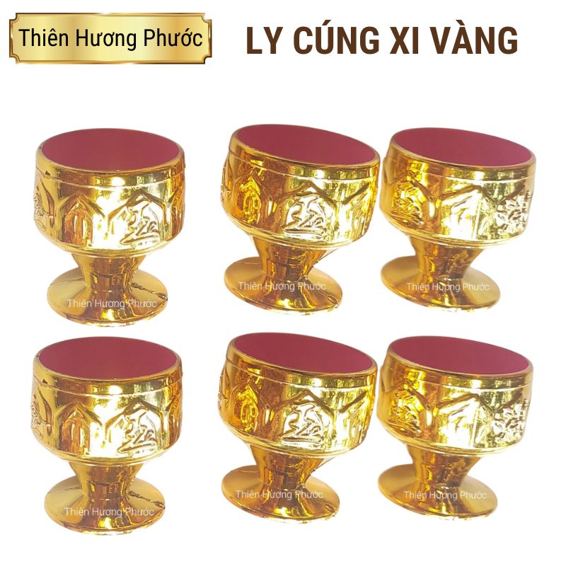 Ly cúng xi vàng chân cao 1 cái