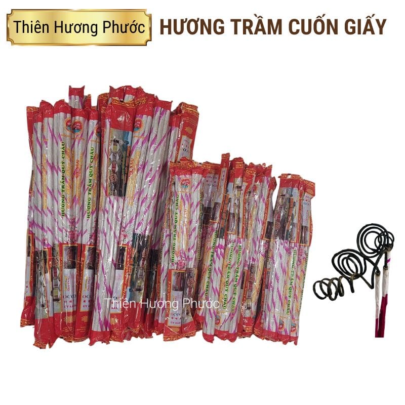 Hương trầm tết cuốn giấy