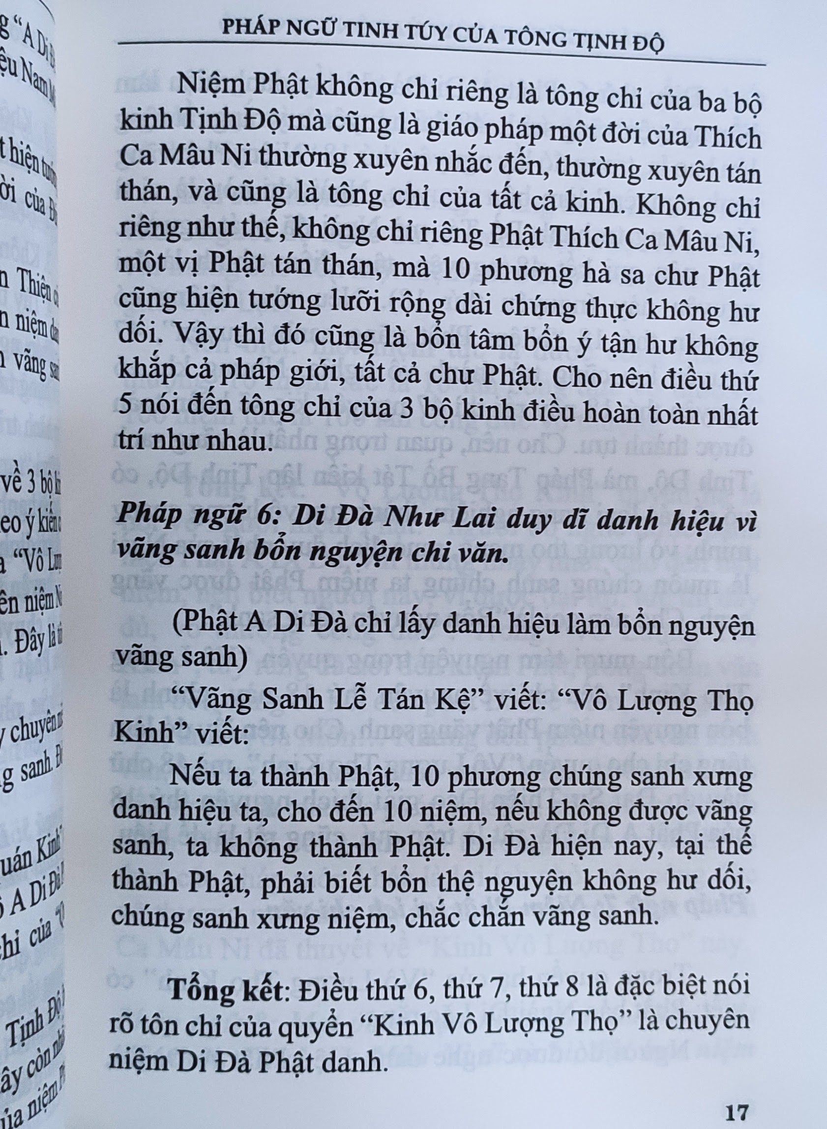 Pháp ngữ tinh tuý của Tông Tịnh Độ