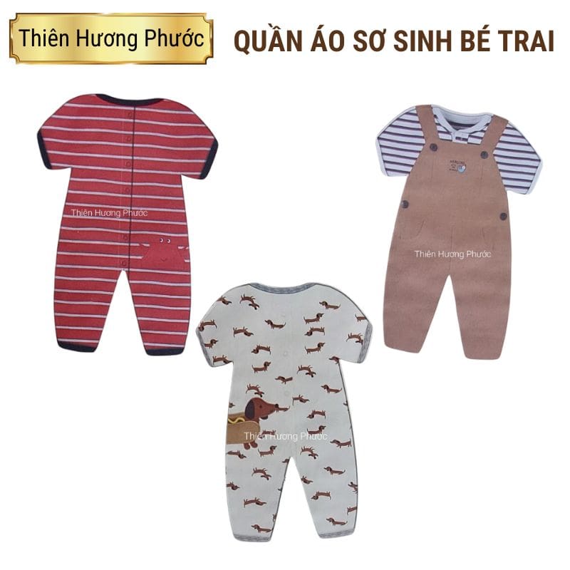 Quần áo sơ sinh cúng bé đỏ hư thai vong nhi 5bo