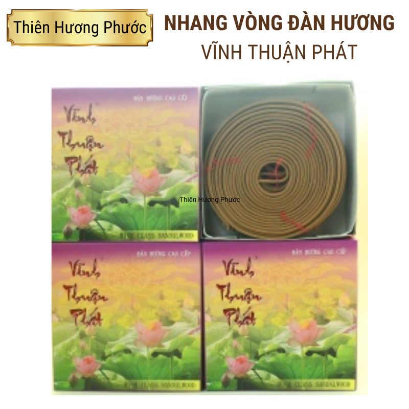 Nhang vòng đàn hương vĩnh thuận phát hộp 10 vòng