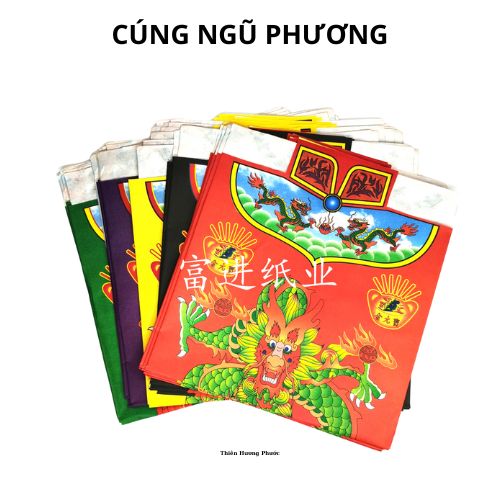 Cúng ngũ phương quần áo vàng mã
