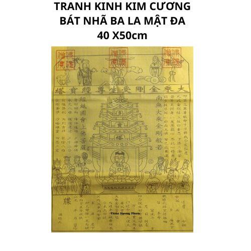 Tranh kinh kim cương giấy cúng
