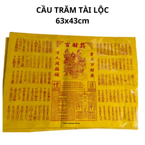 Cầu trăm tài lộc giấy cúng