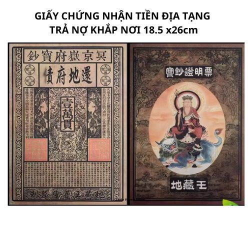Cúng địa tạng giấy cúng