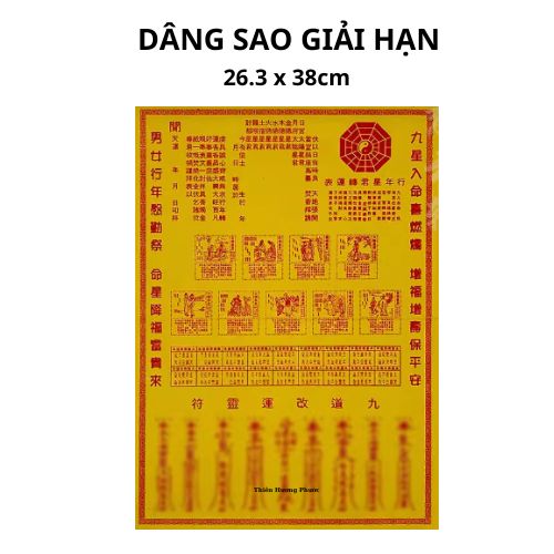Dâng sao giải hạn giấy cúng